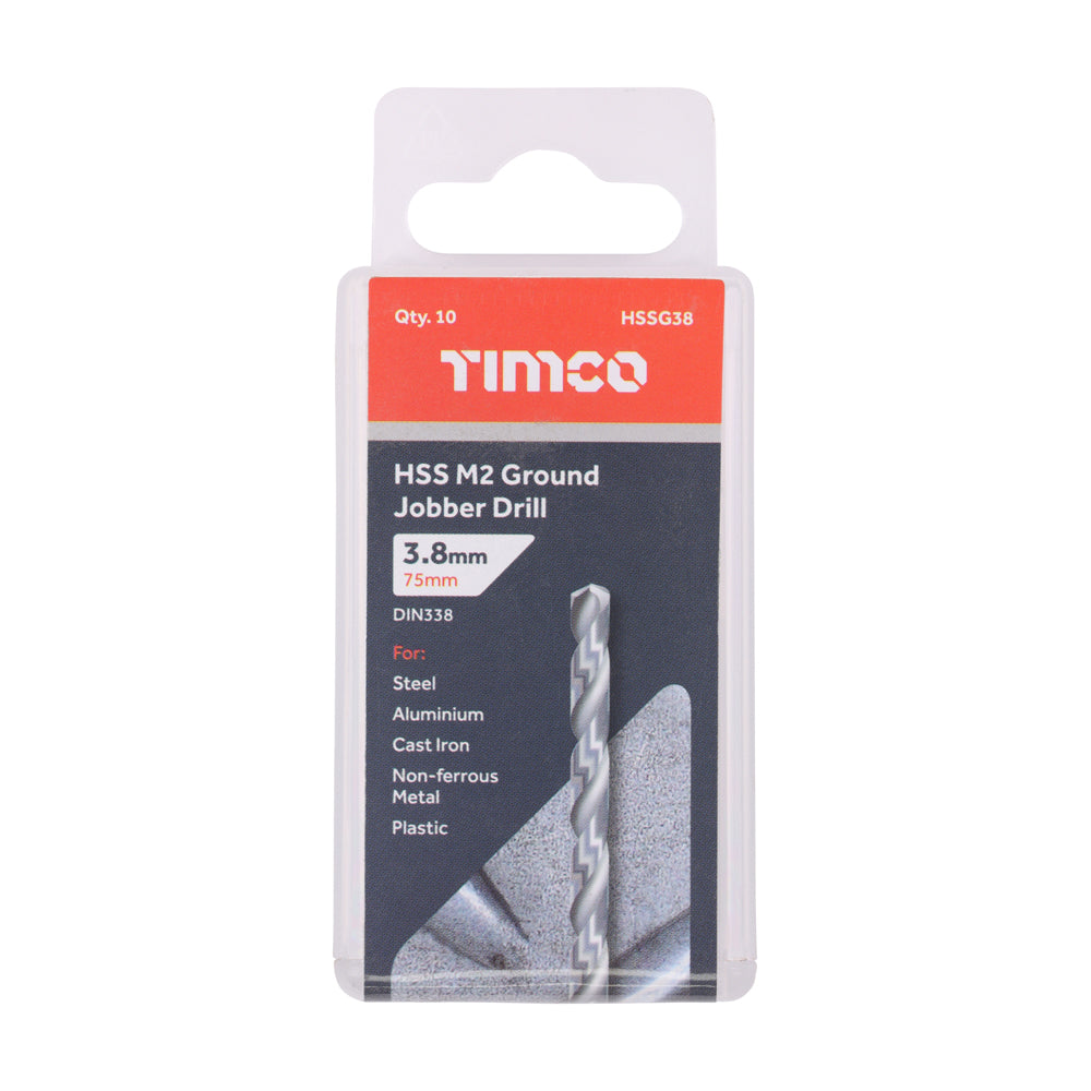 Ground Jobber Drills - HSS M2 | 3.8mm additional image 2