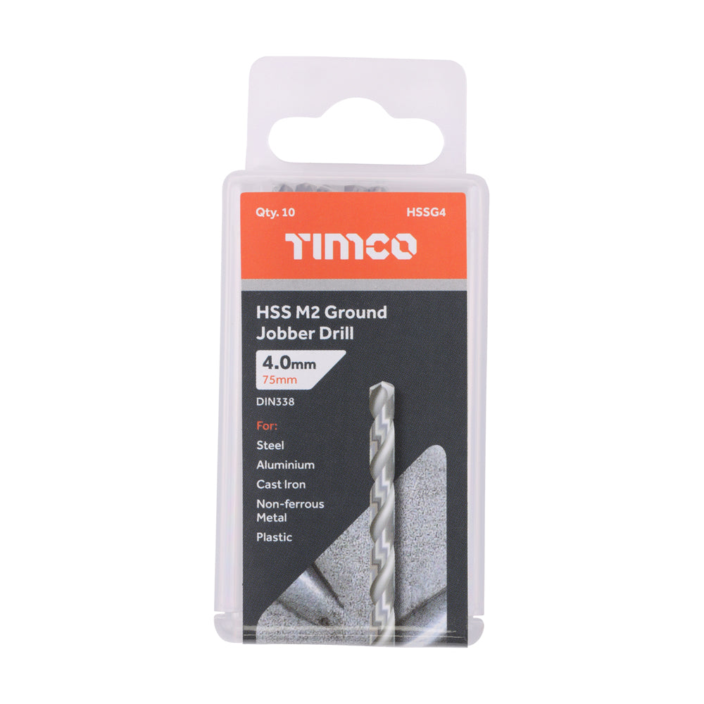 Ground Jobber Drills - HSS M2 | 4.0mm | Tub additional image 2