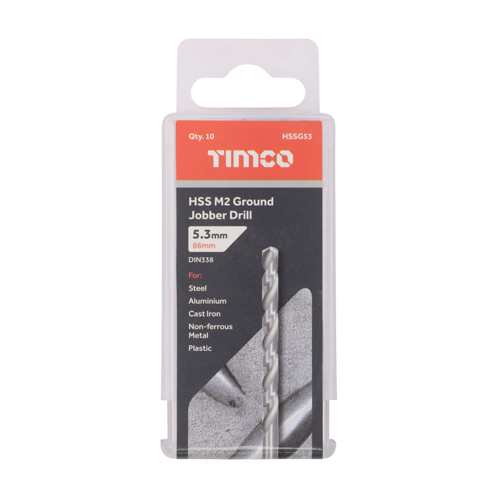 Ground Jobber Drills - HSS M2 | 5.3mm additional image 2