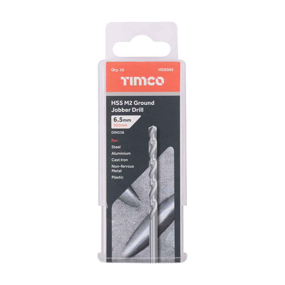 Ground Jobber Drills - HSS M2 | 6.5mm | Tub additional image 2