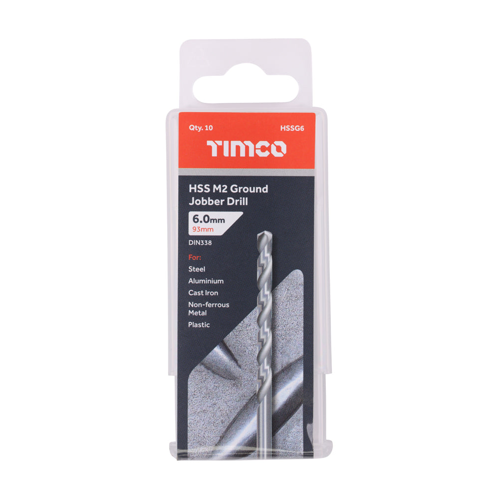 Ground Jobber Drills - HSS M2 | 6.0mm | Tub additional image 2