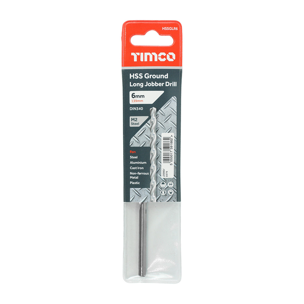 Ground Long Jobber Drills - HSS M2 | 6.0mm | Each additional image 2