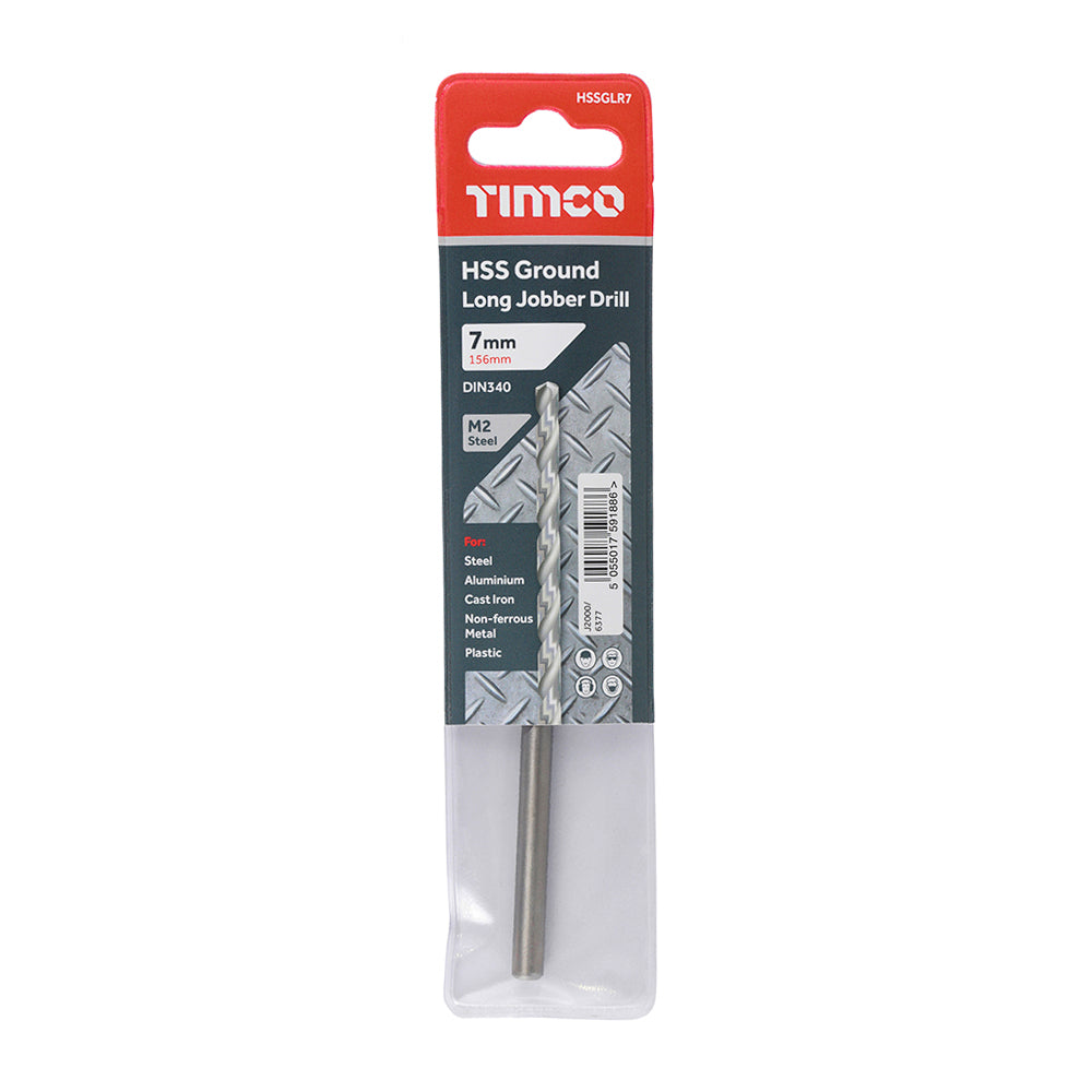 Ground Long Jobber Drills - HSS M2 | 7.0mm | Each additional image 2
