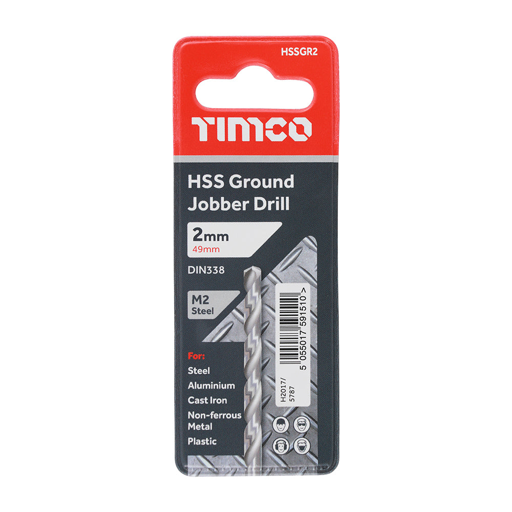 Ground Jobber Drills - HSS M2 | 2.0mm | Each additional image 2