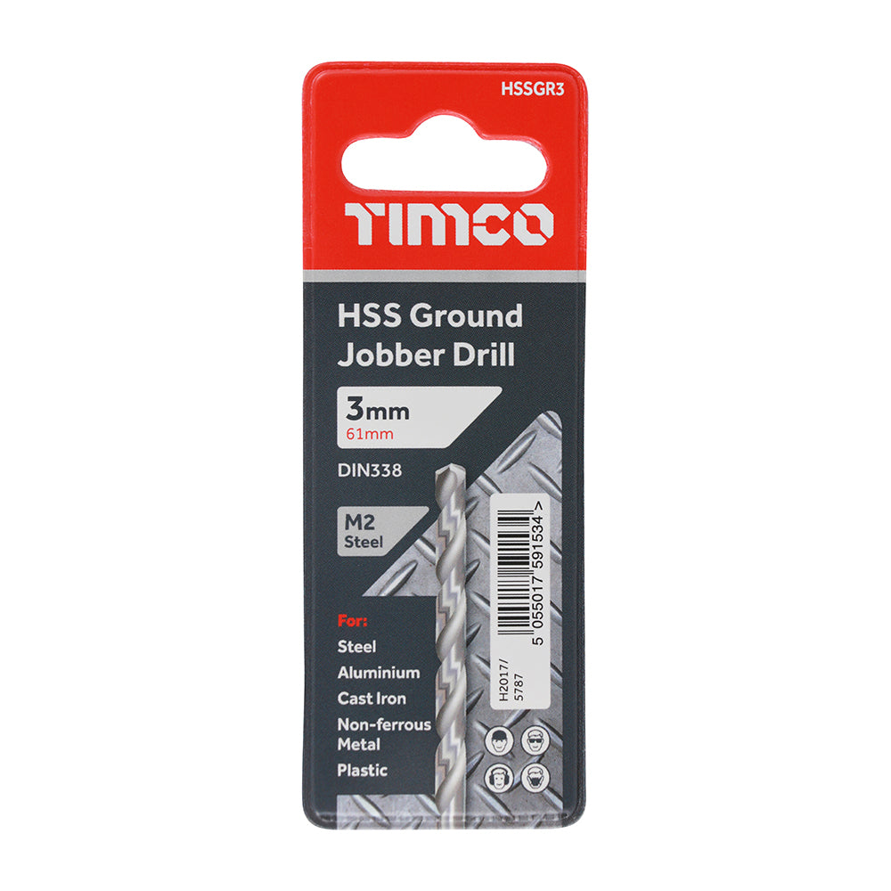 Ground Jobber Drills - HSS M2 | 3.0mm | Each additional image 2