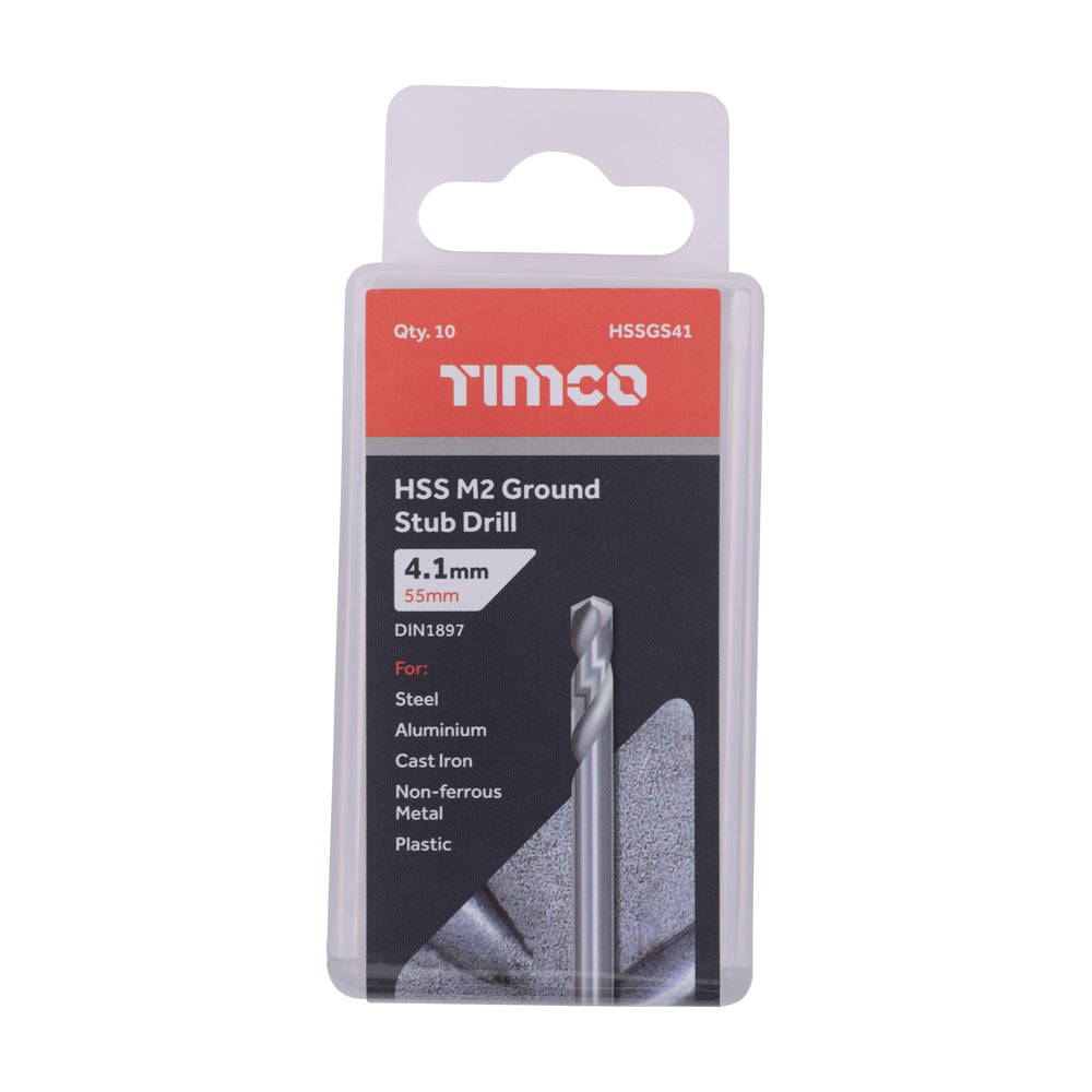 Ground Stub Drills - HSS M2 | 4.1mm additional image 2