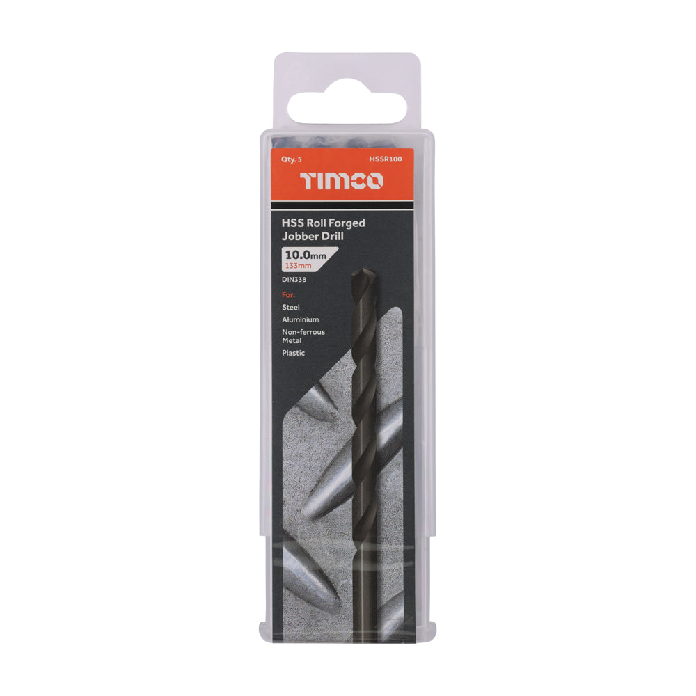 Roll Forged Jobber Drills - HSS | 10.0mm | Tub additional image 2