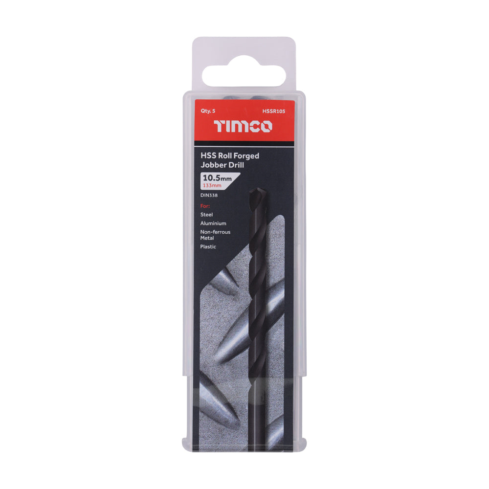 Roll Forged Jobber Drills - HSS | 10.5mm additional image 2