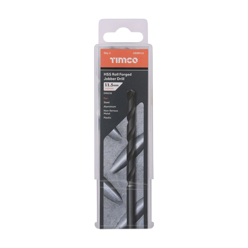 Roll Forged Jobber Drills - HSS | 11.5mm additional image 2