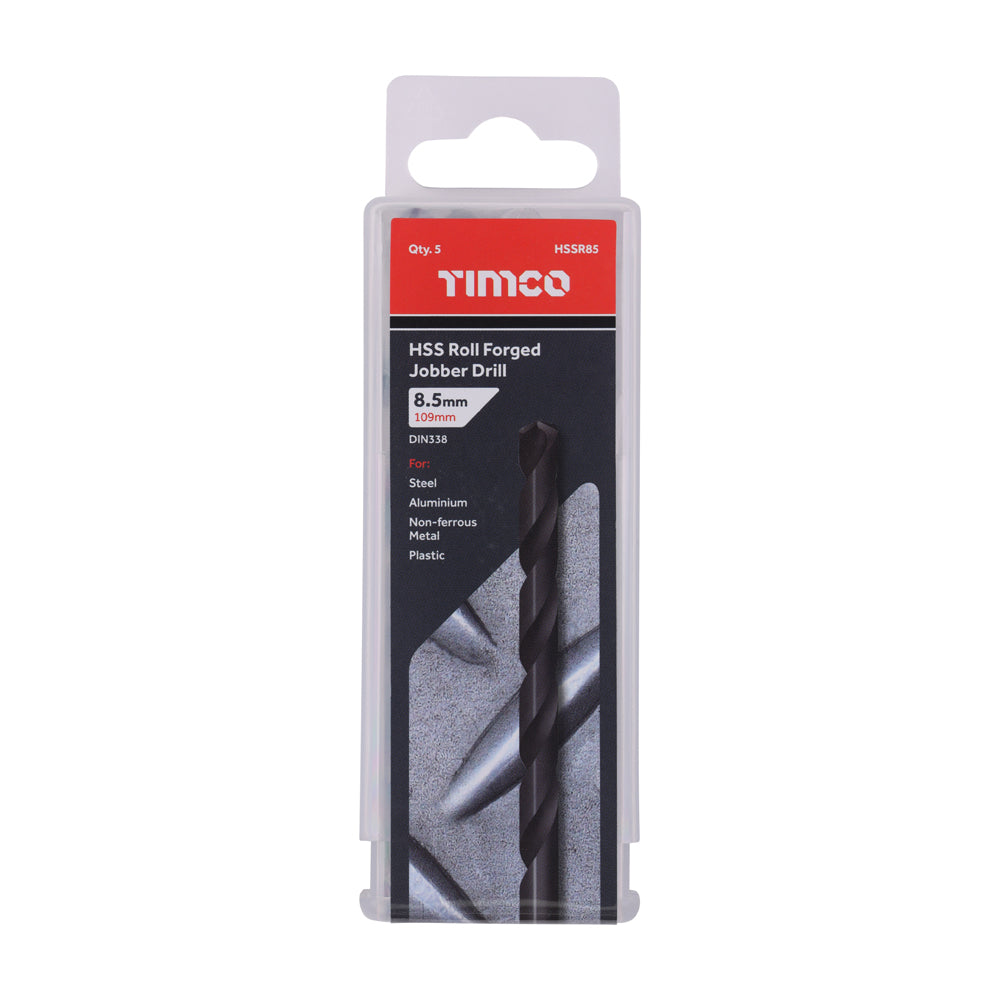 Roll Forged Jobber Drills - HSS | 8.5mm | Tub additional image 2