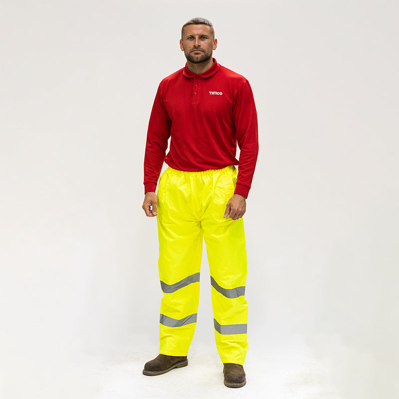 Hi-Visibility Elasticated Waist Trousers - Yellow | XXX Large product image