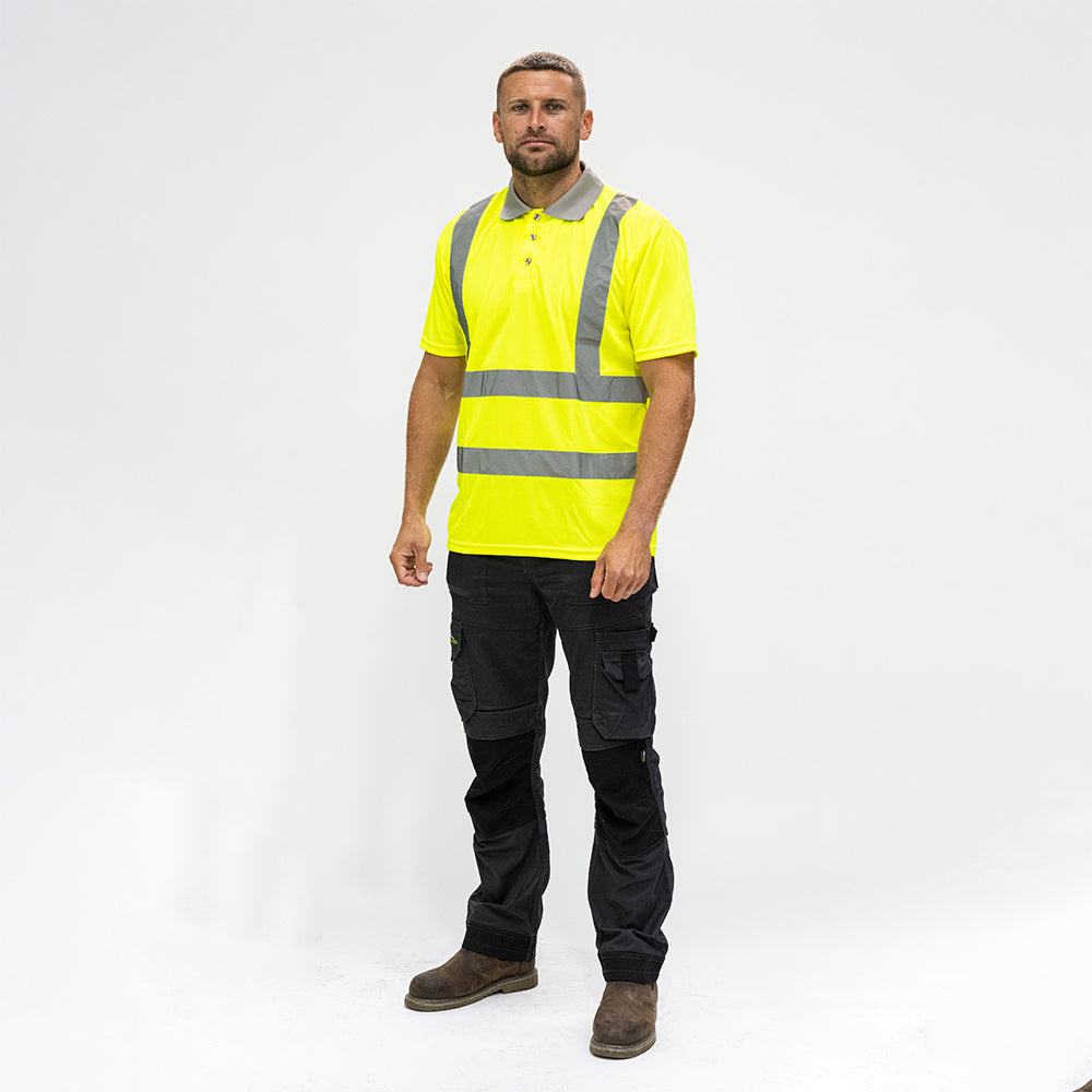 Hi-Visibility Polo Shirt - Short Sleeve - Yellow | XXX Large product image