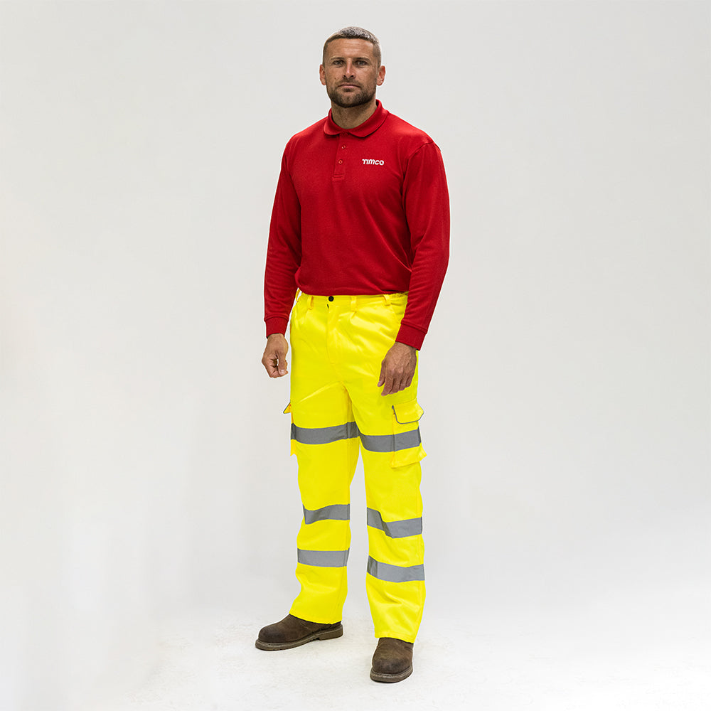 Hi-Visibility Executive Trousers - Yellow | XX Large product image