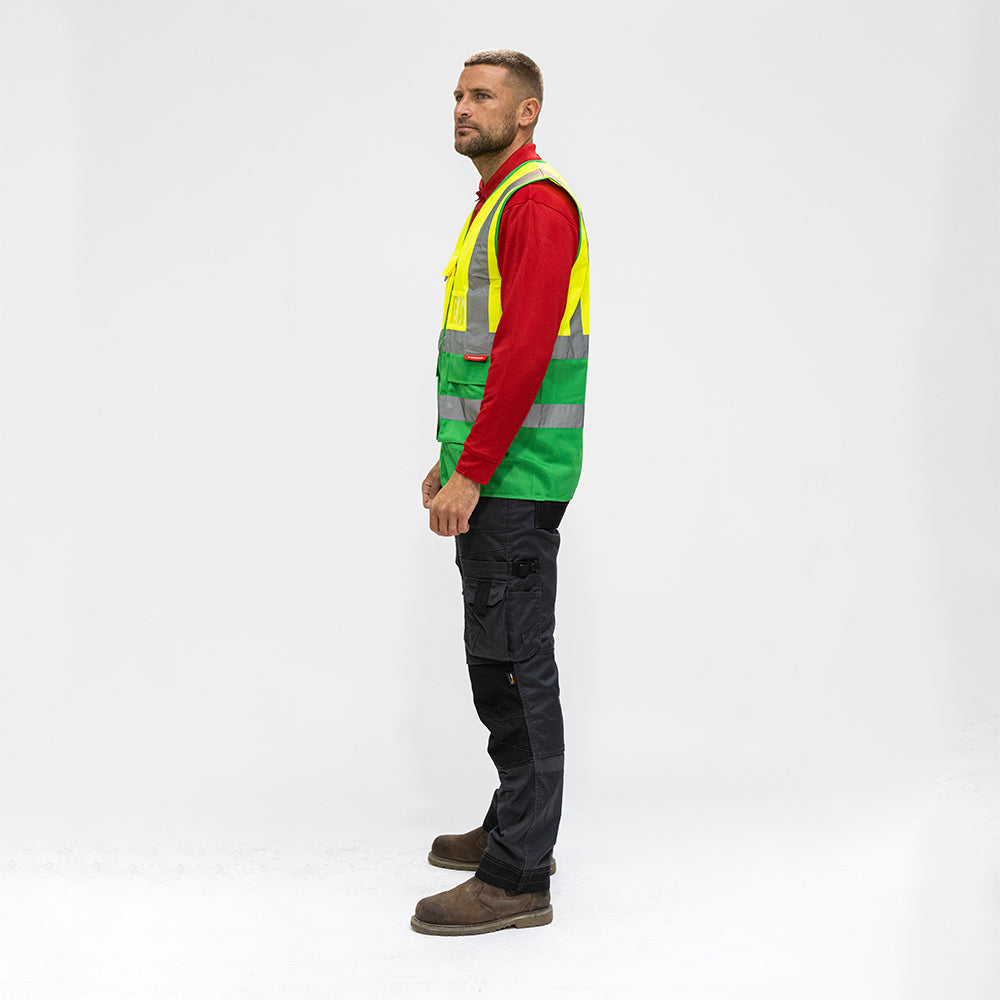 Hi-Visibility Executive Vest - Yellow & Green | Medium additional image 2