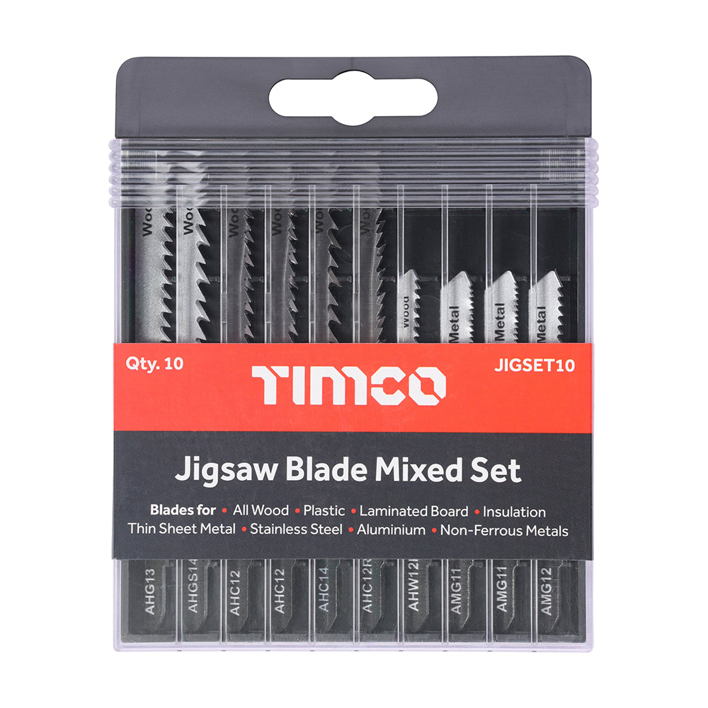 Mixed Jigsaw Set - Wood & Metal Cutting - High Carbon Steel & HSS Blades | Case | Pack of 10 product image