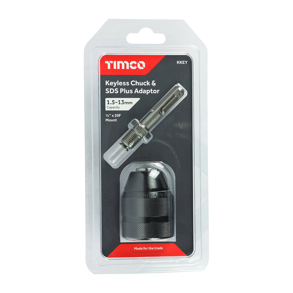 1/2" Keyless Chuck & SDS Plus Adaptor Set additional image 3