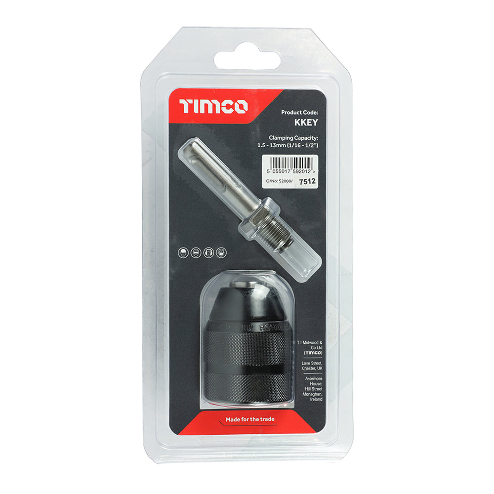 1/2" Keyless Chuck & SDS Plus Adaptor Set additional image 4