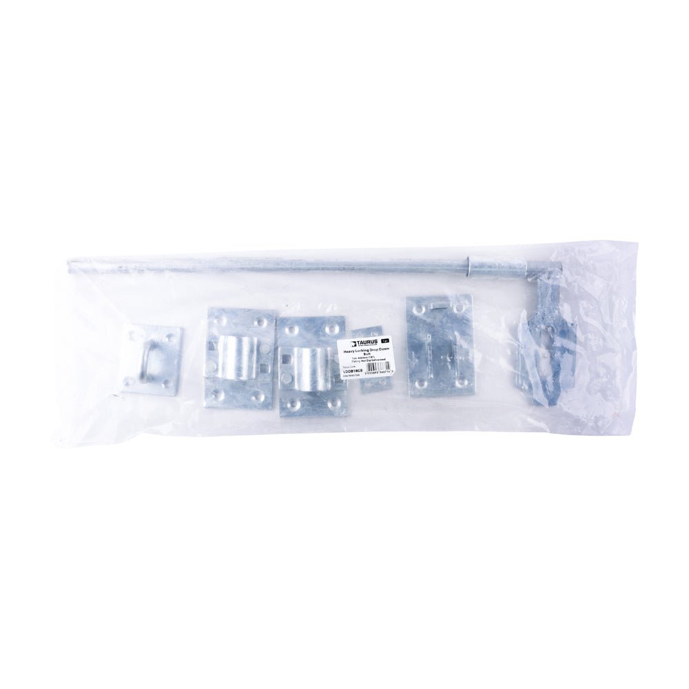 Heavy Locking Drop Down Bolt - Hot Dipped Galvanised | 18" | Bag | 1 Each | LDDB18GB additional image 2