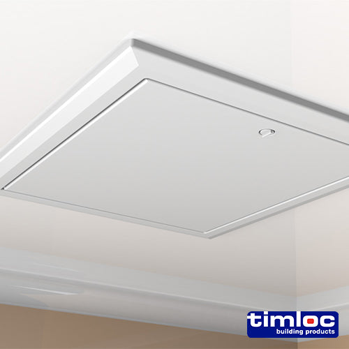 Timloc Loft Access Door - Hinged - White - 1169 | 562 x 662 additional image 2