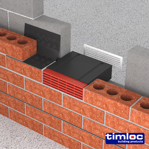 Timloc Airbrick - Plastic - White - 1201ABWH | 215 x 69 x 60 additional image 2