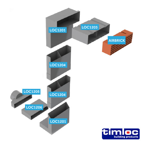 Timloc Telescopic Underfloor Vent - 1201 | Up to 5 courses additional image 3