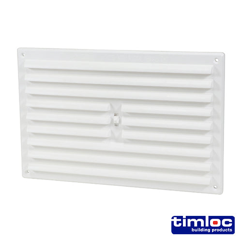 Timloc Internal Plastic Hit and Miss Louvre Grille Vent - White - 1209W | 260 x 170 product image