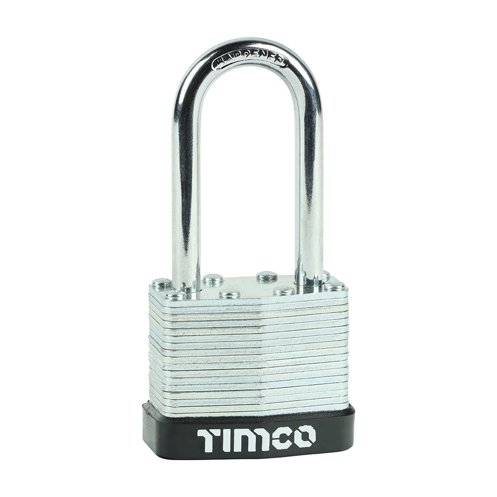 Laminated Padlock Long Shackle | 40mm product image