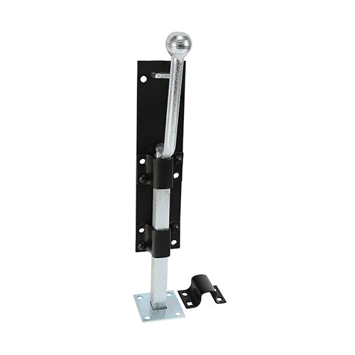 Monkey Tail Bolt - Black | 12" | Bag | 1 Each | MBS12BB product image