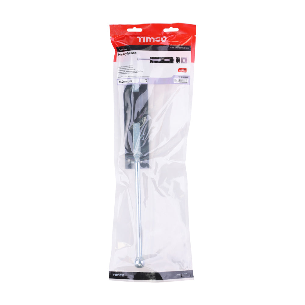 Monkey Tail Bolt - Black | 18" | Bag | 1 Each | MBS18BP additional image 2