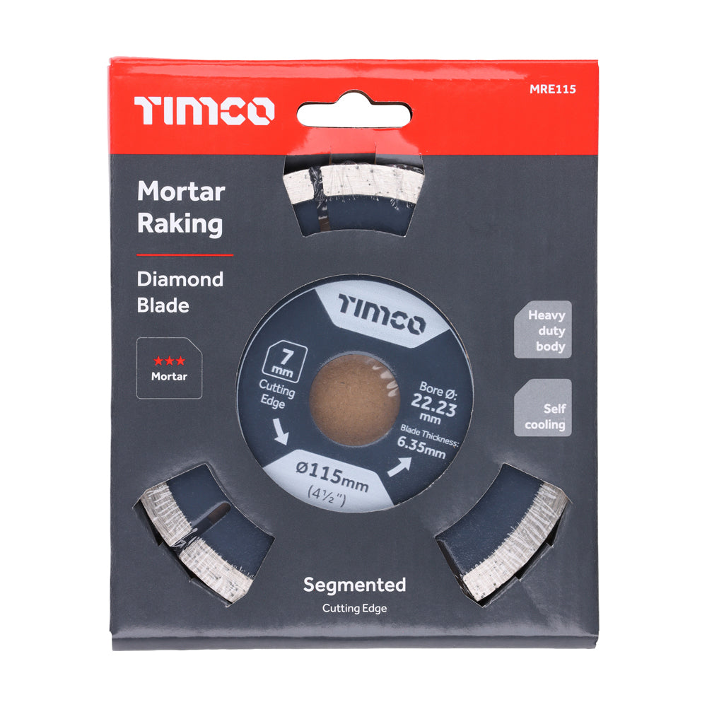 Mortar Raking Diamond Blade - Segmented | 115 x 22.2 additional image 2