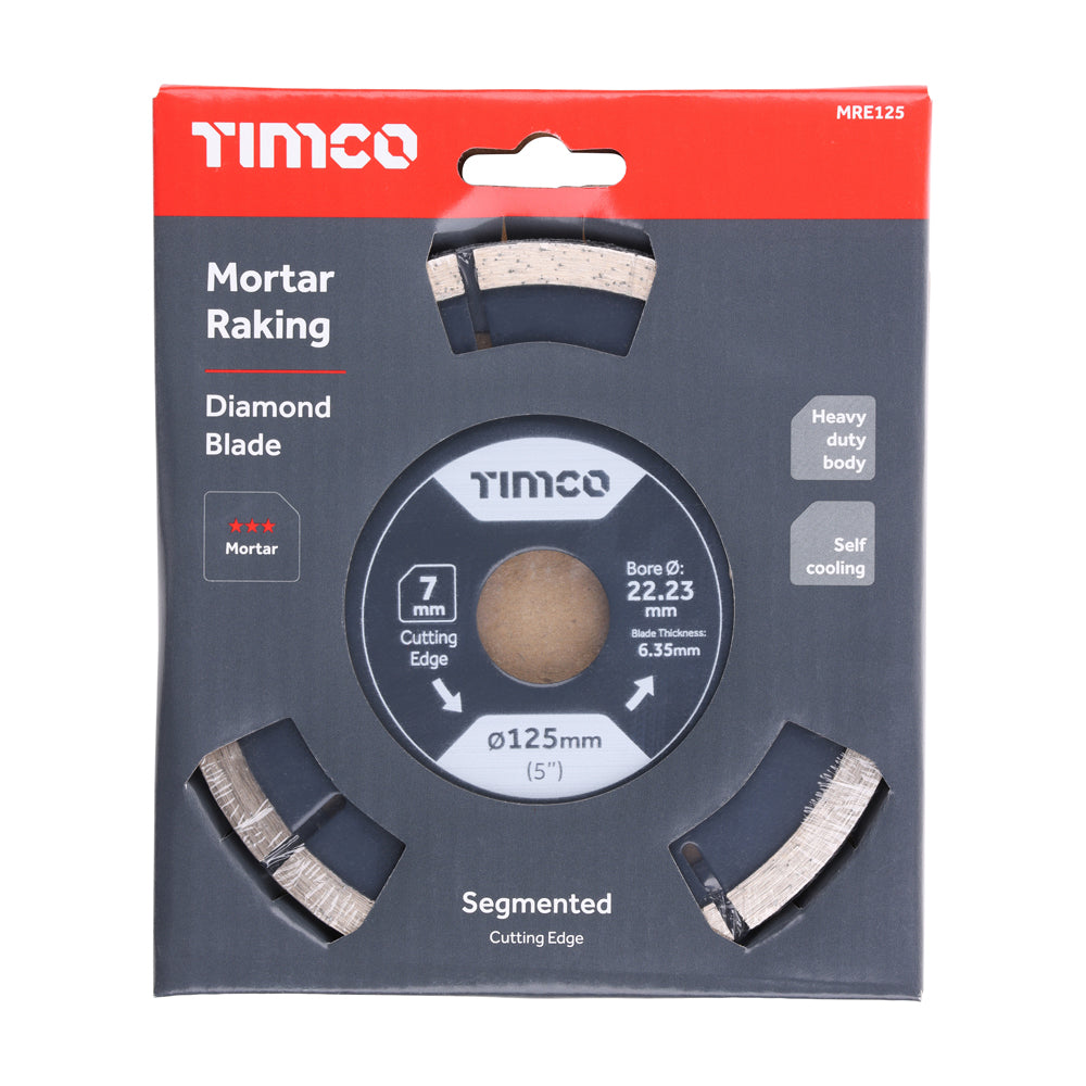 Mortar Raking Diamond Blade - Segmented | 125 x 22.2 additional image 2