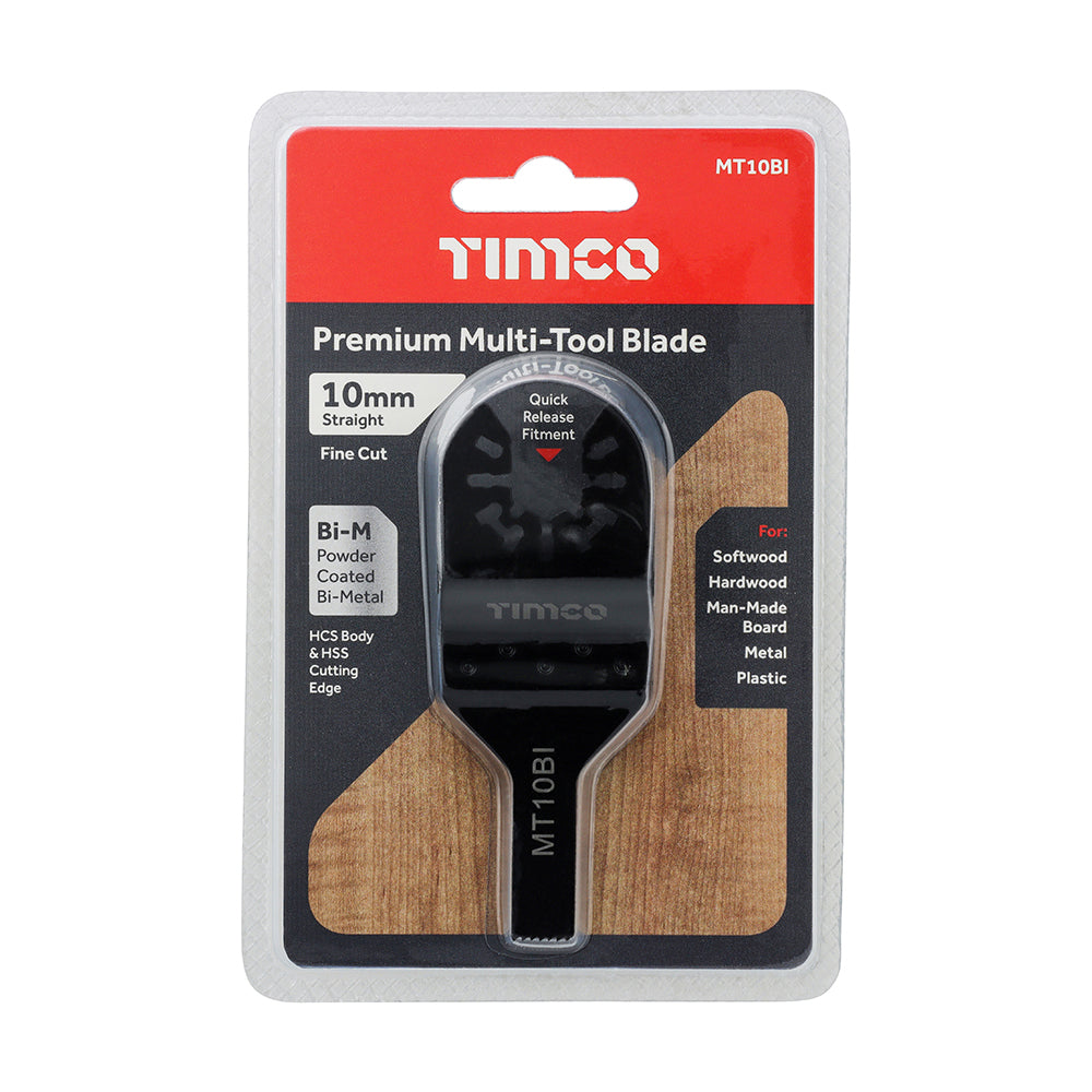 Premium Multi-Tool Blade - Straight - For Wood/Metal | 10mm additional image 2