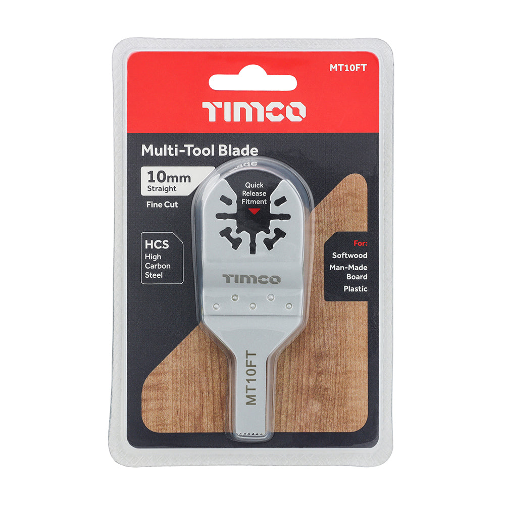 Multi-Tool Blade - Straight Fine - For Wood | 10mm additional image 2