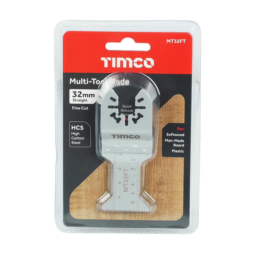 Multi-Tool Blade - Straight Fine - For Wood | 32mm additional image 2