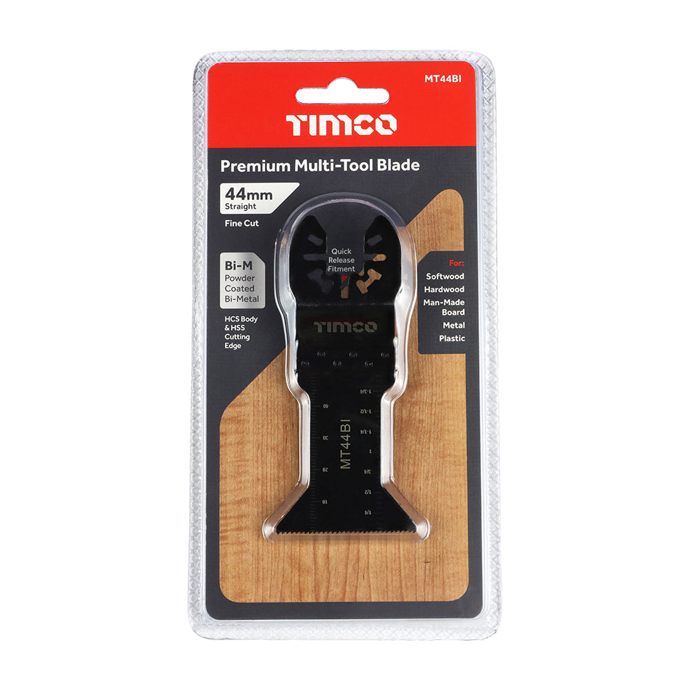 Premium Multi-Tool Blades - Straight - For Wood/Metal | 44mm additional image 2