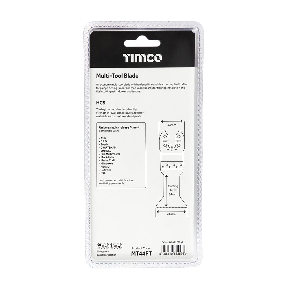 Multi-Tool Blades - Straight Fine - For Wood | 44mm additional image 3