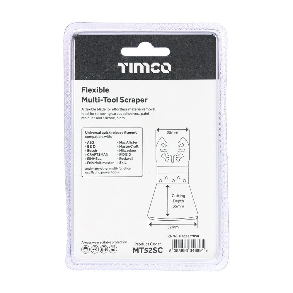 Multi-Tool Blade - Flexible Scraper | 52mm additional image 3