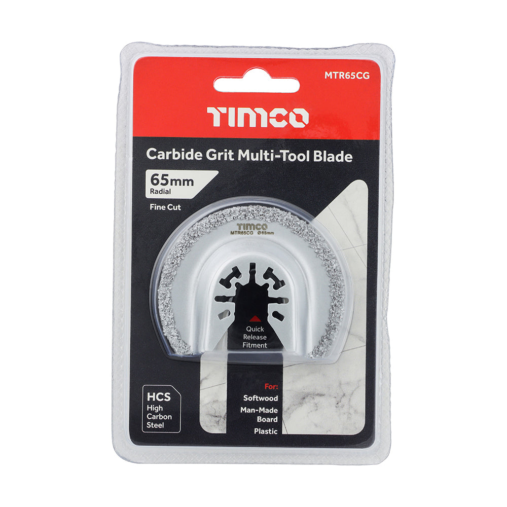 Multi-Tool Blade - Radial Grit - For Tiles | Dia.65mm additional image 2