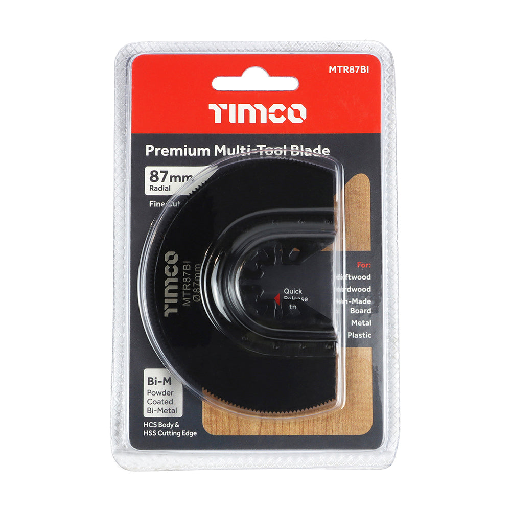 Premium Multi-Tool Blade - Radial - For Wood / Metal | Dia. 87mm additional image 2
