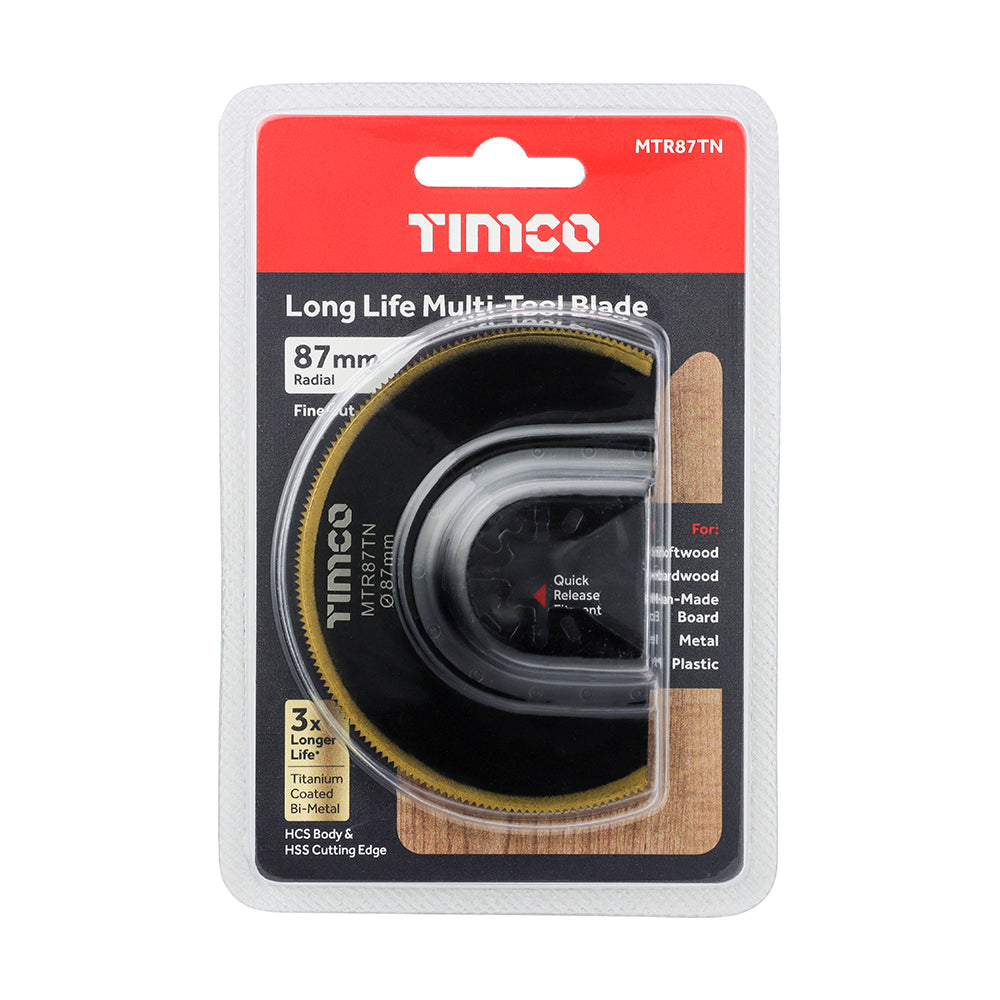 Long Life Multi-Tool Blade - Radial - For Wood / Metal | Dia. 87mm additional image 2