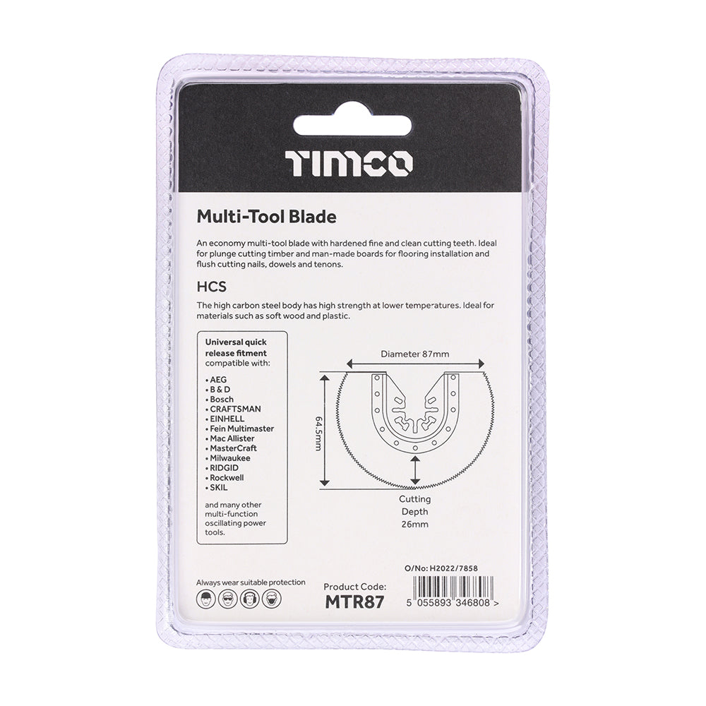 Multi-Tool Blade - Radial - For Wood | Dia. 87mm additional image 3