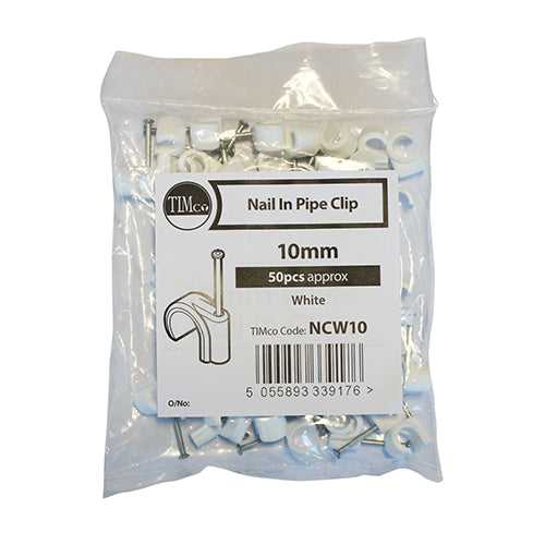Pipe Clips - Nail In | 10mm additional image 2