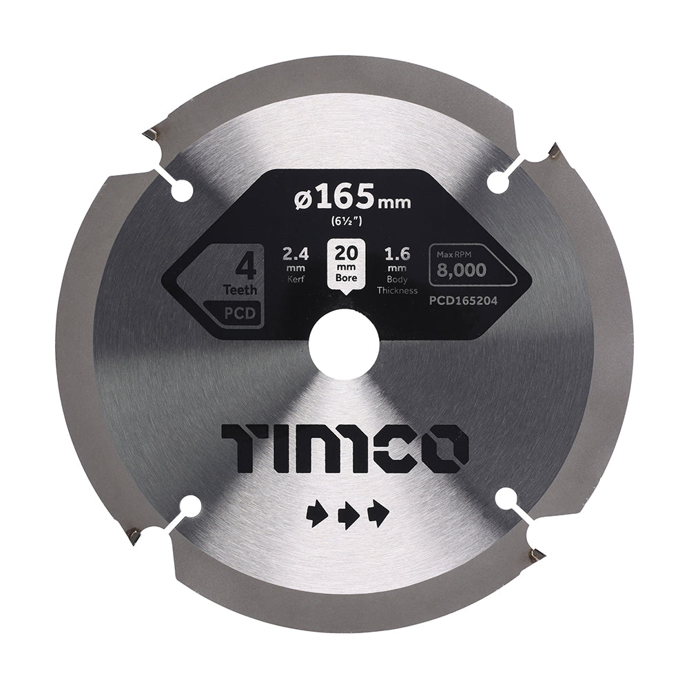 PCD Fibre Cement Saw Blade | 165 x 20 x 4T product image