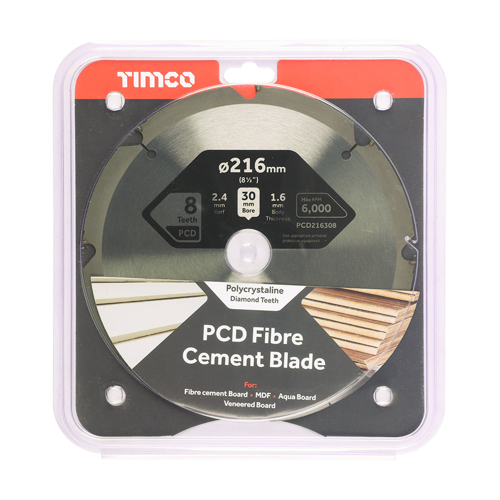 PCD Fibre Cement Saw Blade | 216 x 30 x 8T additional image 2