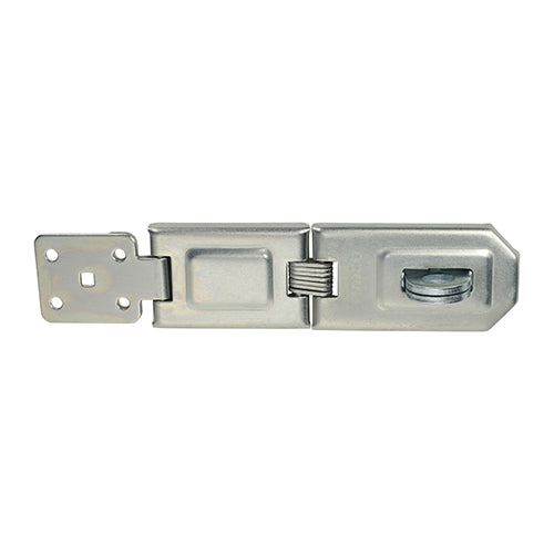 Single Hinged Hasp & Staple - Zinc | 160mm additional image 2