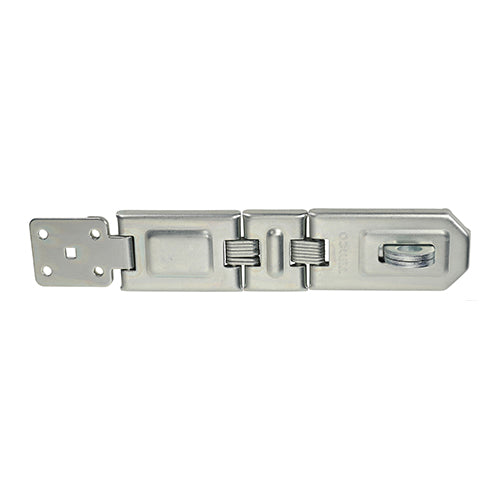 Double Hinged Hasp & Staple - Zinc | 200mm additional image 2