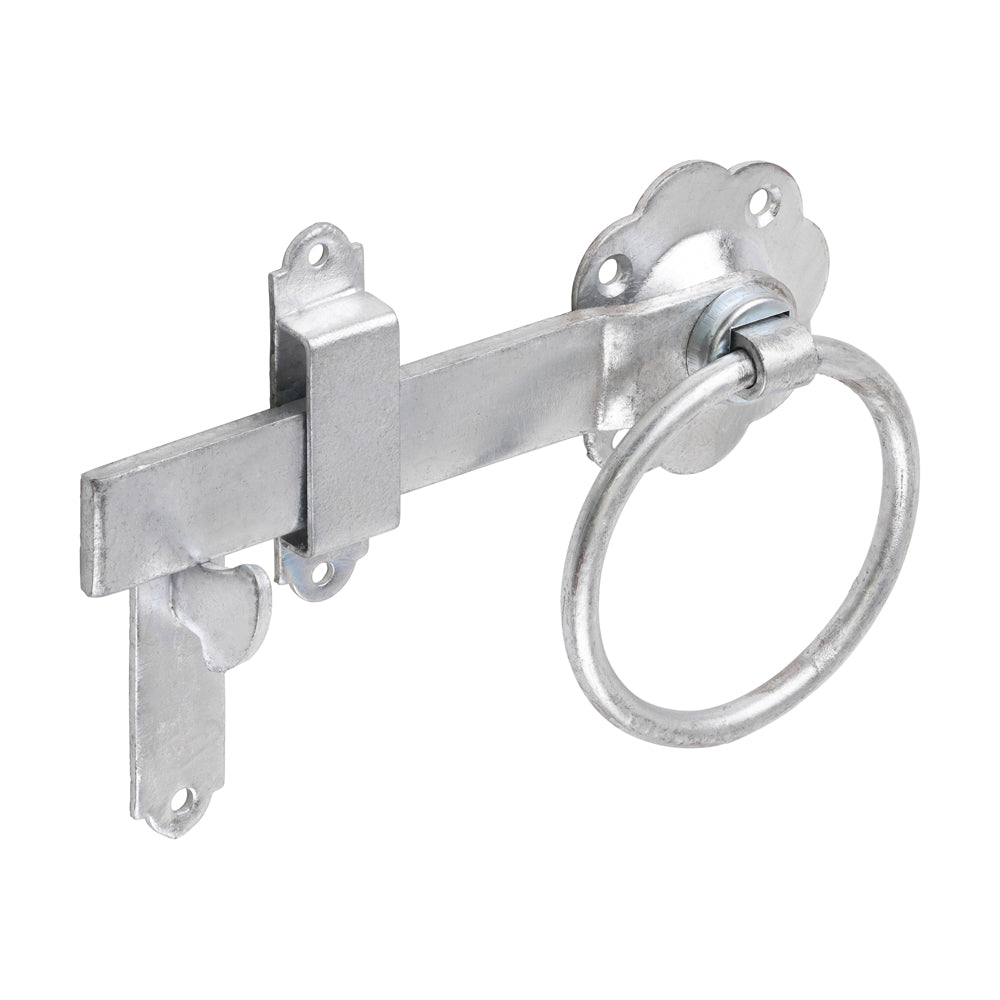 Ring Gate Latch - Plain - Hot Dipped Galvanised | 6" | Bag | 1 Each | RGL6GP product image