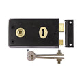 Rim Sash Lock - Inward and Outward Keep - Black | 143 x 83mm | Bag | 1 Each | RSLB product image