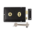 Rim Sash Lock Fluted - Black | 156 x 106mm | Bag | 1 Each | RSLFB product image