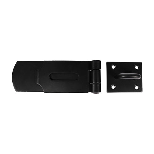 Swivel Pattern Hasp & Staple - Heavy Duty - Black | 8" | Bag | 1 Each | SHS8BB additional image 3